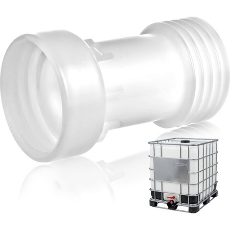 Rallonge de cuve 1000 L, Rallonge pour réservoir avec Joint, Entretoise Droite S60 x 6 IBC, Rallonge entretoise Adaptateur Filetage Grossier vers S60 x 6, IBC adaptateurs S60 x 6 (1/5)