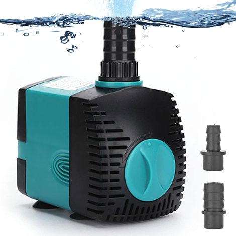 Pompe Fontaine Reglable Pompes Submersibles Pompe Aquarium Ultra-Silencieux Micro Pompe à Eau Submersible Pompe D'aquarium pour Aquarium, Animaux, Fontaine RéServoir de Poissons, 6W450L/H
