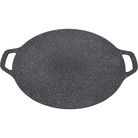 Poêle à Barbecue, Forme Ronde à Haute conductivité Thermique en Aluminium, Aspect Brillant, Barbecue coréen pour Le Camping pour Les poêles extérieurs à la Maison(30cm) (1/5)