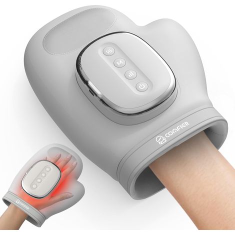 Kabelloses Handmassagegerät bei Arthritis und Karpaltunnelsyndrom, verbessertes, größeres elektrisches Handmassagegerät mit Wärme- und Kompressionsfunktion sowie Handgelenk- und Fingermassage (1/5)