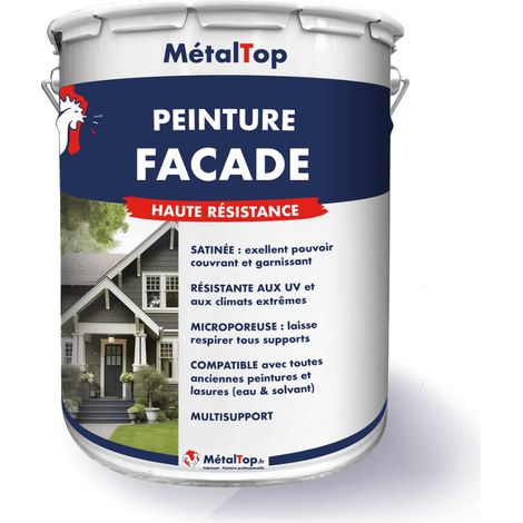 Peinture Facade - Orange pur - RAL 2004 - 5 L - Métaltop