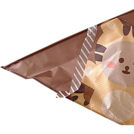 Cerf-volant triangulaire coloré, résistant et élégant, facile à piloter, idéal pour les débutants, enfants et adultes (marron). (1/5)