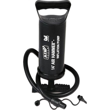 TRADE SHOP - Pompa Di Gonfiaggio Manuale Piscina 30cm Volume 850cc 3 Adattatori Valvola 62002 - (1/2)