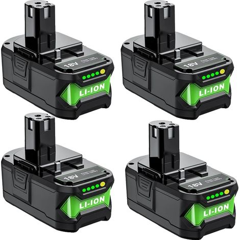 Batterie lithium-ion, capacité 7000mAh, tension 18V, compatible avec Ryobi, Batterie 4 7.0Ah (1/2)
