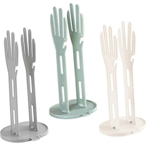 Ensemble de cuisine en 3 pièces comprenant un porte-gants avec bac égouttoir intégré, un égouttoir mural pour torchons et un support de rangement. (1/5)