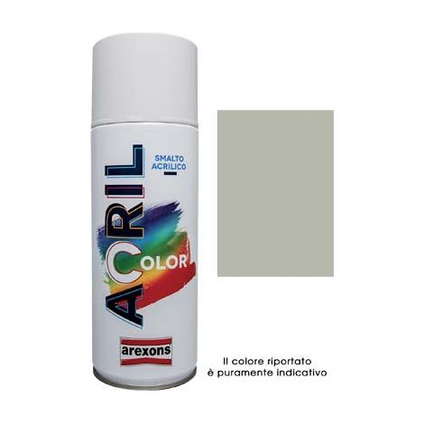 SMALTO SPRAY ACRIL COLOR AREXONS - GRIGIO SILICEO RAL 7032 ML 400- 6 pezzi
