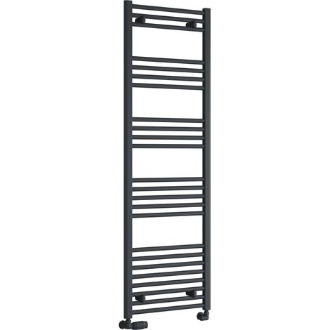 Reina Capo Straight Heated Towel Rail 1600mm H x 500mm W - Anthracite (1/3)