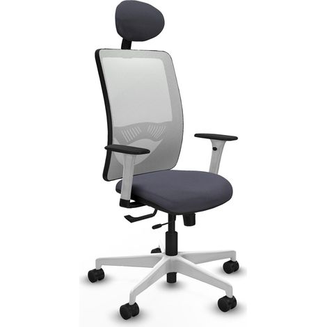 Chaise ergonomique piqueras y crespo Zulema blanc mousse confortable (1/2)