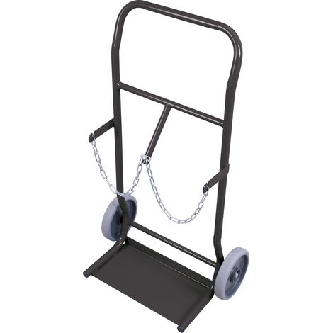 Cordes Stahlflaschenkarre für 2 Flaschen 10 l RAL 7016 (1/3)