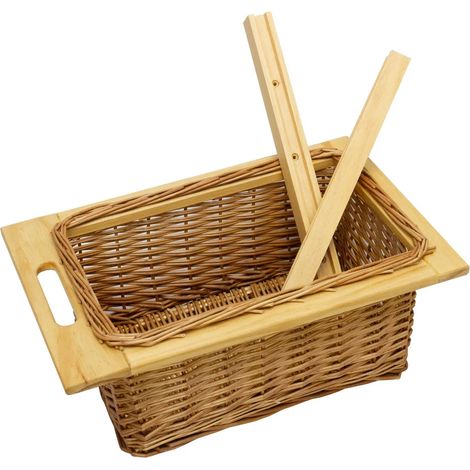 Pull Out Wicker Kitchen Baskets 400mm