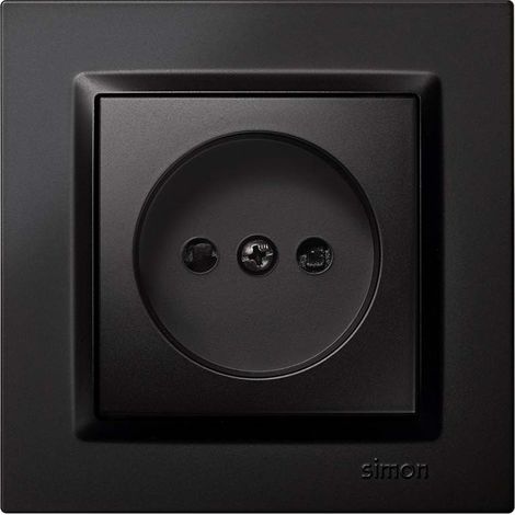 Enchufe bipolar simon s10 negro