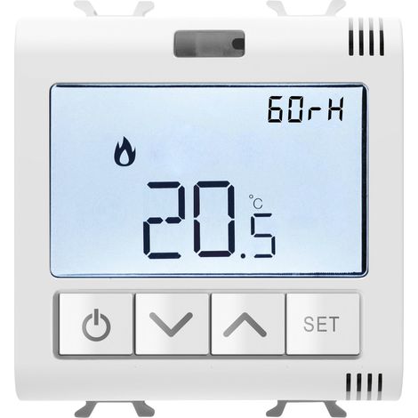 THERMOSTAT ZIGBEE MES. HUM 5A 2P BLNC S GEWISS GW15709