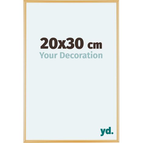 yd. - Cadre photo 20x30 - Or Vintage - Aluminium - Kent