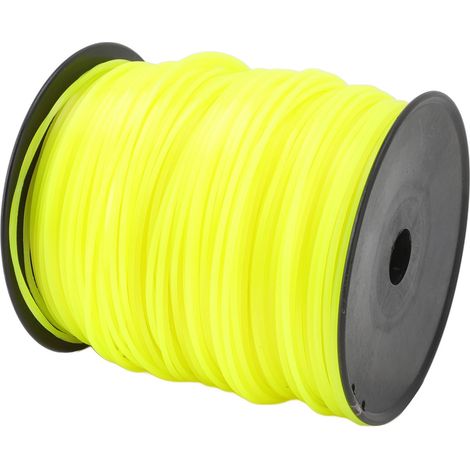 3,0 mm Vierkant-Schneidfaden für Husqvarna, Ryobi, Stihl Freischneider, extra stark, 270 Meter, gelbe Farbe. (1/5)