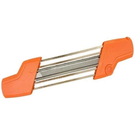Affilacatene per motosega da 4,8 mm, 2 in 1, strumento per affilare catene, affilacatene manuale, affilatura rapida. (1/3)