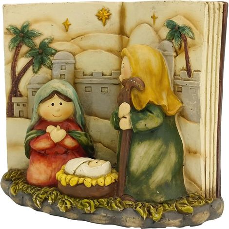 Crèche de Noël religieuse de Noël Crèche de Noël élégante pour décoration de vacances Parfaite pour les fêtes de et les affichages saisonniers Artisanat (1/5)