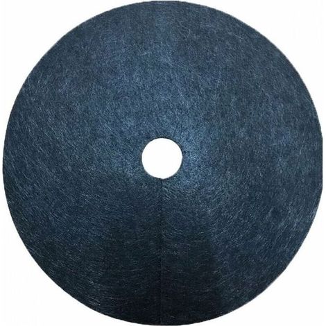 Lot de 10 tapis de paillage non tisss pour arbres - Protection contre les mauvaises herbes - Toile de paillage pour jardin PZCC (1/4)