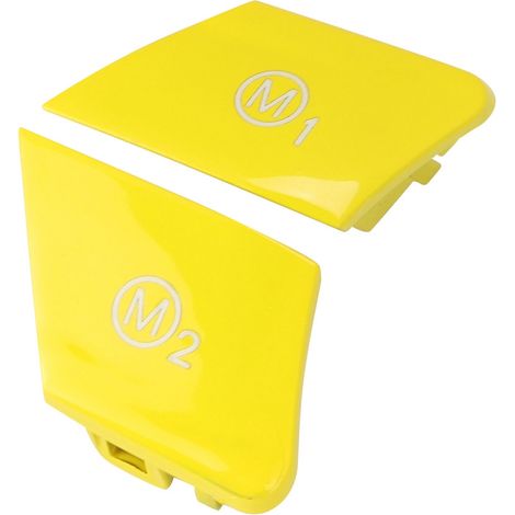 Paire de couvercles boutons M1 M2 pour volant, compatible Série 1/2/3/4/5/6/X5/X6 (1/5)