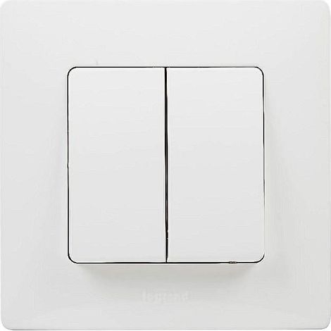 CONMUTADOR EMPOTRAR BLANCO DOBLE (1/3)