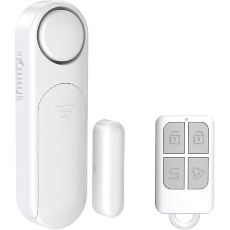 Alarme Maison sans Fil, Alarme de Porte et Fenêtre 2 Modes Capteur sans Fil Magnétique pour Système de Sécurité Maison Sécurité Enfants Blanc (1/5)