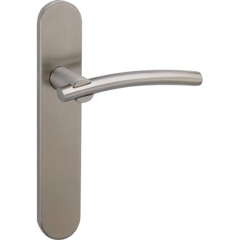 Manilla puerta acero inoxidable modelo 2035 con placa ovalada (1/5)