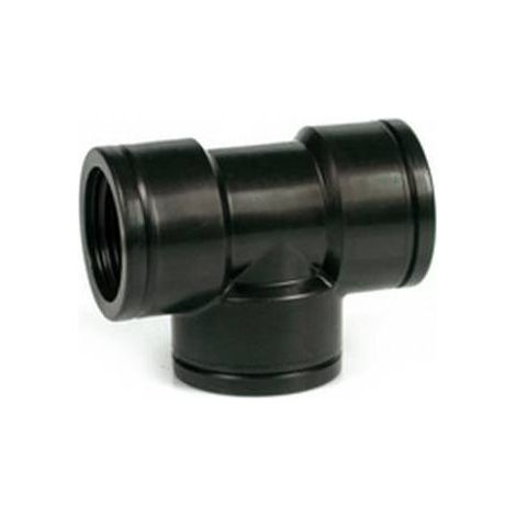 TEE A 90°CON FILETTO FEMMINA Misura: 1"1/4 x 1"1/4 x 1"1/4