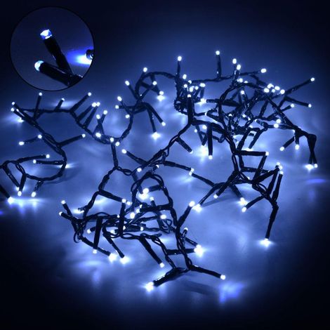 Catena luminosa 150 led luce bianco freddo 3 mt albero natale (1/5)
