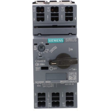 Disjoncteur moteur SZ S00 11-16A classe 10 3RV2011-4AA20