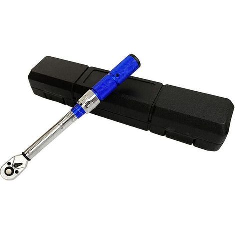 Clé dynamométrique 1/4", 2-24 NM Kit de clés dynamométriques pour vélo et moto, 0,2 NM Micro réglage avec blocage, précision d'erreur ± 3 %, clé dynamométrique avec tête à cliquet réversible à 72--TRI (1/5)