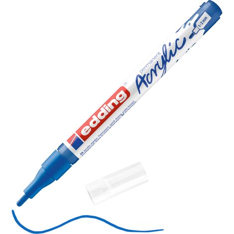 edding 5300 acrylic marker fine gentian blue matt (1/5)