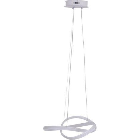 Suspension LED Design Moderne Forme Ondulée 56 cm Blanc Chaud 2928 lm Dimmable - PANGIVO (1/5)