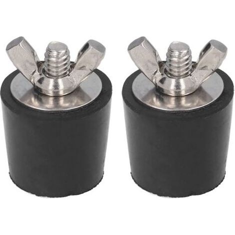 BUNTHAUS PA 2 PCS Bouchon Piscine Diamètre 25mm Bouchons d'hiver en Caoutchouc avec Boulons Acier Inoxydable Antigel Produit Hivernage Piscine par Le Gel A (1/4)