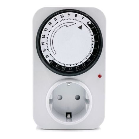 – Sync socket, mechanical timer, 24-hour cycle, automatic on/off switch (1/4)