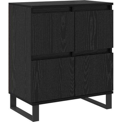 Maison Exclusive - Aparador Roble Negro 60 x 35 x 70 cm (1/5)