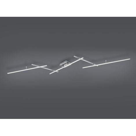 LED Deckenleuchte ARVIN Silber mit Fernbedienung & Farbwechsel, Breite 245cm (1/5)