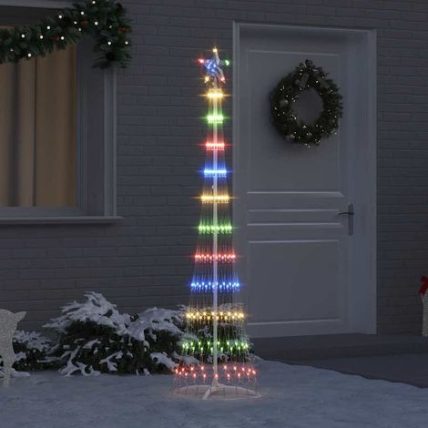LED-Weihnachtsbaum Mehrfarbig 51 x 51 x 190 cm Metall