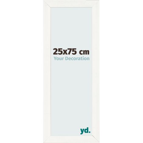 yd. - Cadre photo 25x75 - Blanc Patine - MDF - Pisa (1/5)