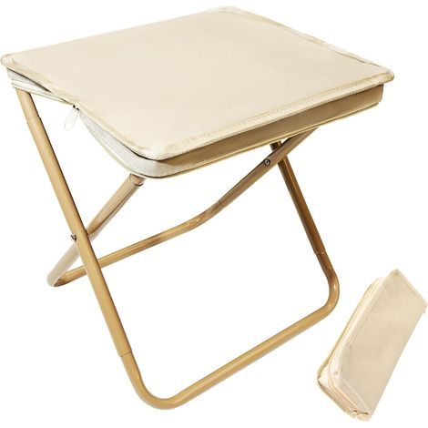 Tabouret pliant - Sac de transport pour l'extérieur - Tabouret de camping - Tabouret pliant portable avec sac de transport - Convient pour l'extérieur, la randonnée, la pêche, le camping, les lo (1/5)
