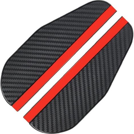 2pcs Voiture Universelle Arrière Vue Arrière Miroir Housse De Pluie Visière Pare-sourcil en Fibre De Carbone De Fibre De Carbone Miroir Garde Pluie Autoroute Accessoires (1/5)