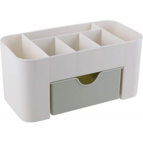 Cas de Cosmétique de Stockage d'organisateur Maquillage de Creative Desktop 6 Grilles avec Tiroir (1/4)