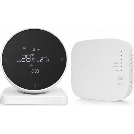 Thermostat Wi-Fi R7 sans fil RF433 pour chaudières à eau chaude et chaudières murales à gaz, contrôle individuel (1/5)