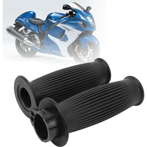 Ein Paar 25/28 mm Motorradlenker (Referenz: S009) in Schwarz. (1/5)