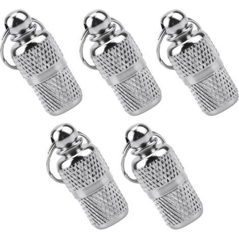 5 pcs Anti-Lost Pet ID Tag Tube Address Holder Waterproof Identification Pendant Necklace Barrel Tube ID for [288] (1/4)