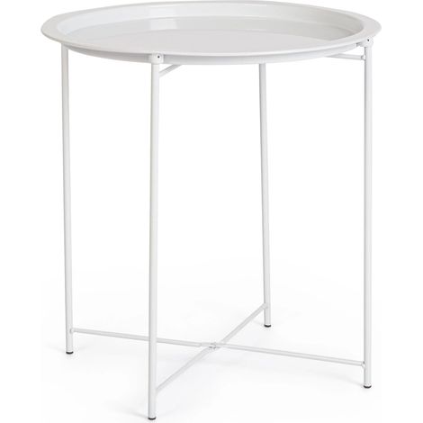 Tischchen Hilmar tortora/weiß 47x51 cm