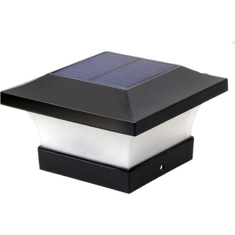 Lampes solaires sur poteau (1/2/4 pièces) IP65 pour clôture extérieure, jardin, portail, mur, terrasse, patio, taille 60 (1/5)