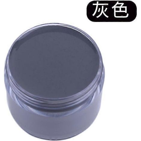 Crème de teinture et de réparation pour cuir, raviveur de couleur pour sacs, chaussures, canapés, vestes, masquant les rayures et restaurant le cuir véritable. Couleur : Gris