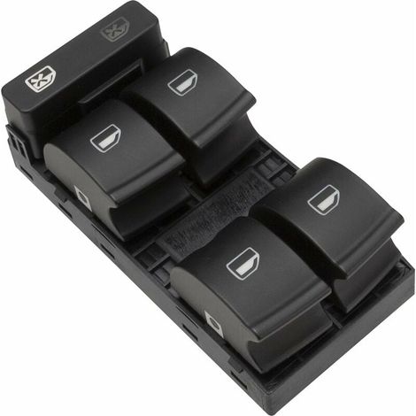 Interrupteur Commande Leve vitre, Bouton électrique pour fenêtre 8E0959851 8E0959851B for A4 B6 B7 Seat Exeo-LIAIKI