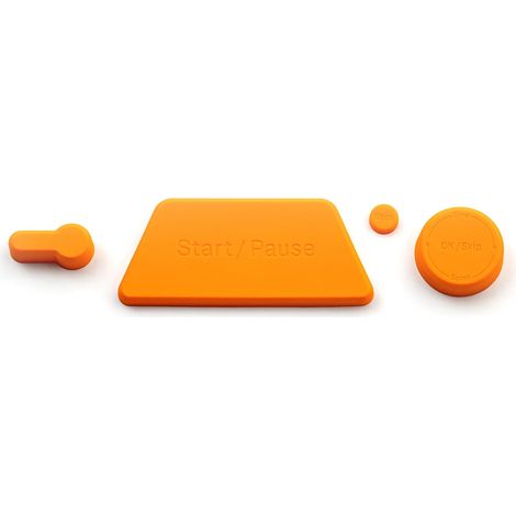 Tapas de silicona para botones Busy Bar - Juego de 4 cubiertas extraíbles para el botón de inicio/pausa, selector de 5 direcciones, rueda de desplazamiento y botón de retroceso, con agarre suave al ta (1/3)