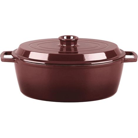 LAGUIOLE CUISSON - Cocotte en fonte ovale 33cm - "Masseiron Merlot" (1/5)