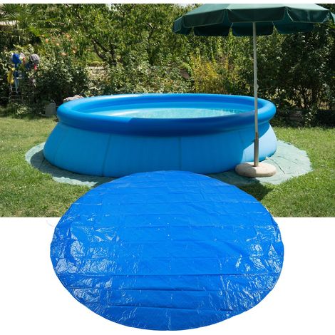 Wasserdichte Schutzabdeckung für Schwimmbecken, 210 cm, runde Form, aus PE, staub- und regendicht (1/5)